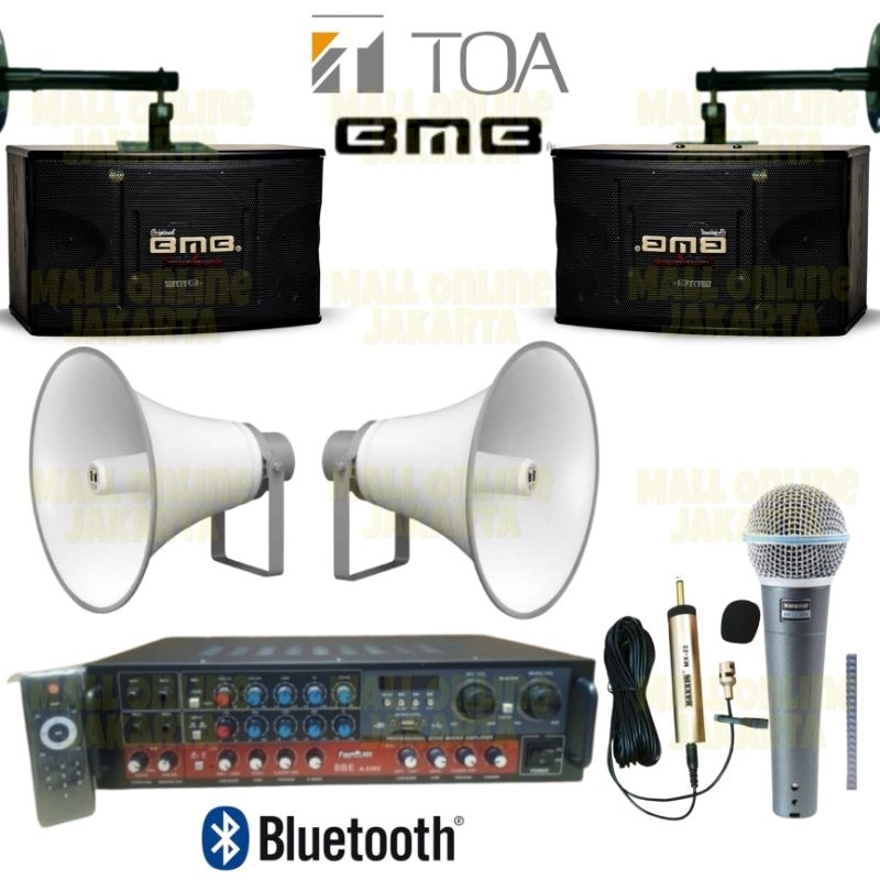 Paket sound system masjid 10 inch bmb speaker toa outdoor indoor