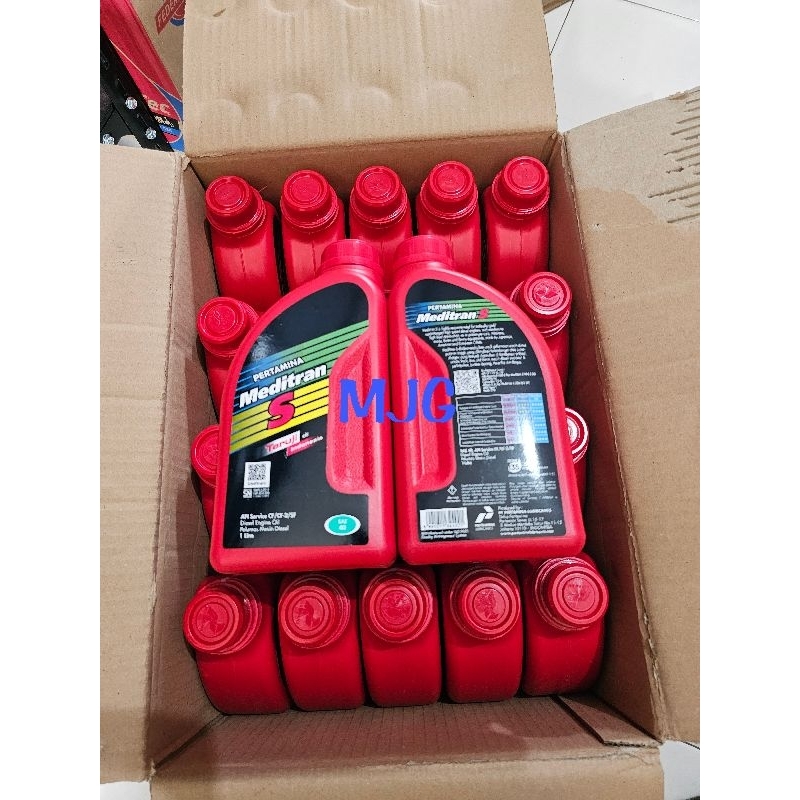 Oli Meditran S SAE 40 1Liter/(1 Dus 20 Botol)/Oli Mesin Mobil Diesel