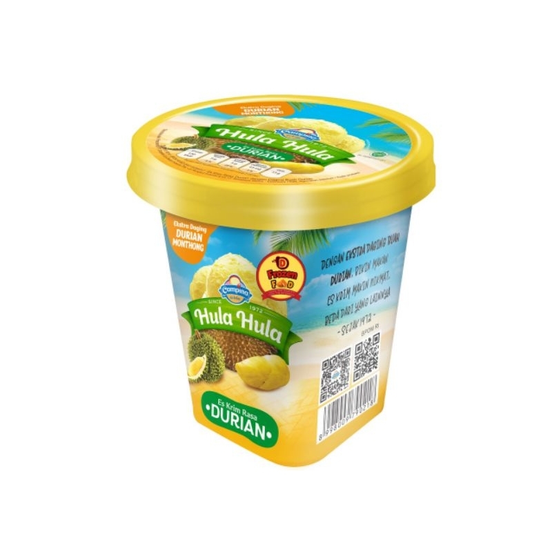 

Es Krim Hula Hula durian 350ml | es cream | es krim durian | duren | hula hula