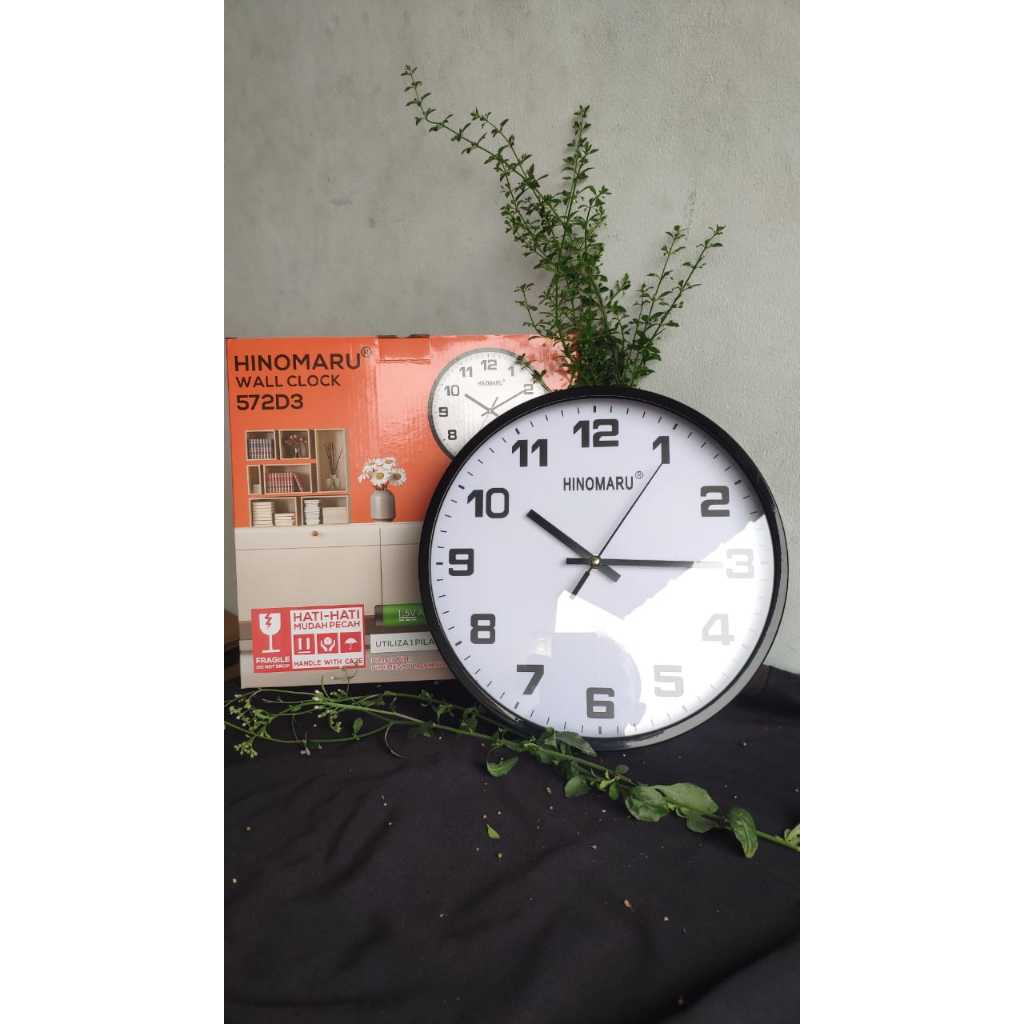 HINOMARU JAM DINDING PUTIH