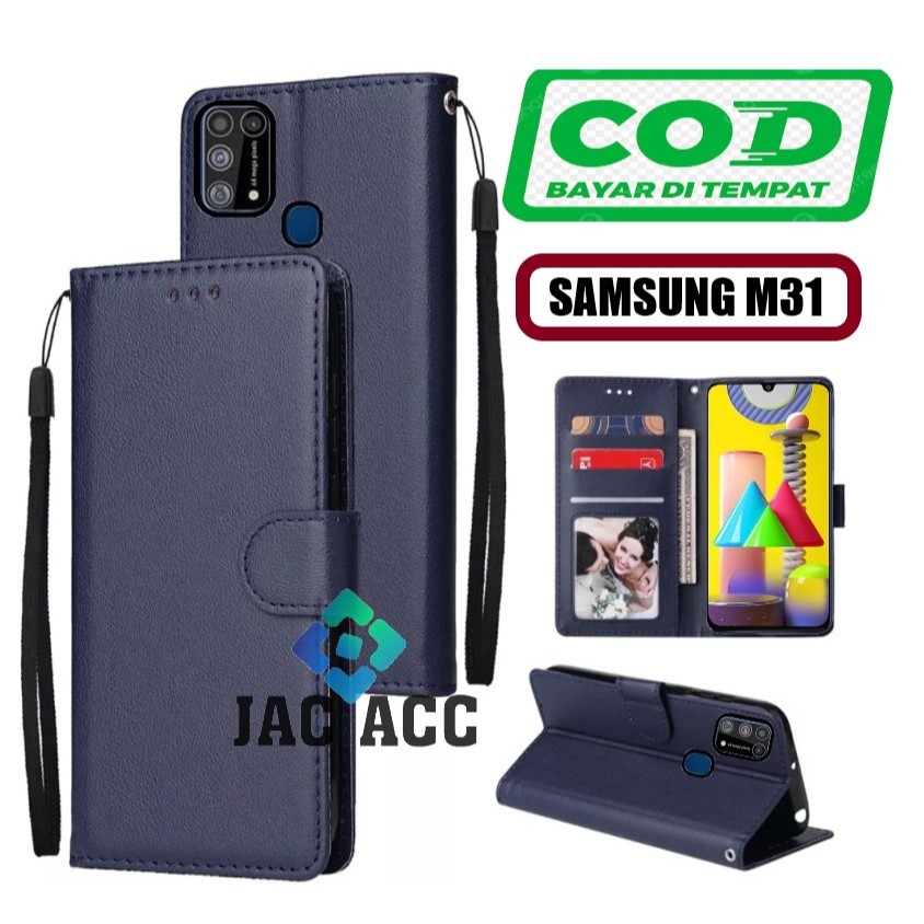 FLIP CASE HP PREMIUM UNTUK SAMSUNG GALAXY M31 LEATHER FLIP CASE HP PREMIUM UNTUK SAMSUNG M31