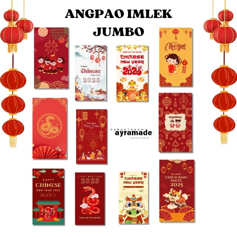 

ANGPAO PANJANG IMLEK 2025 / AMPLOP IMLEK / ANGPAO TAHUN BARU CHINA