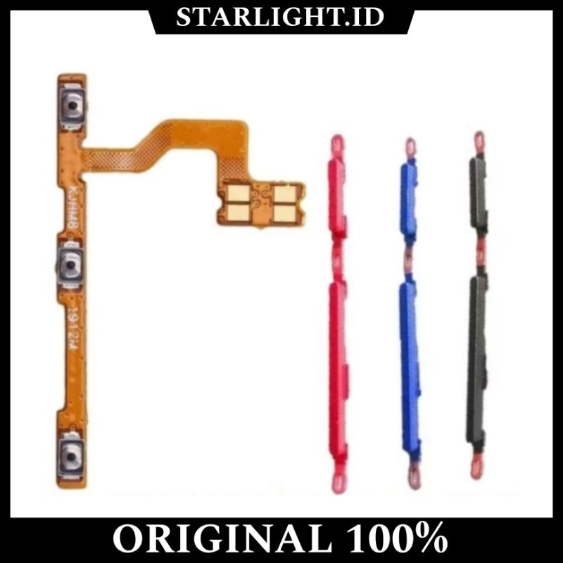TOMBOL LUAR POWER ON OFF VOLUME + FLEXIBLE FLEKSIBEL POWER ON OFF VOLUME  XIAOMI REDMI 8 8A 8A PRO F