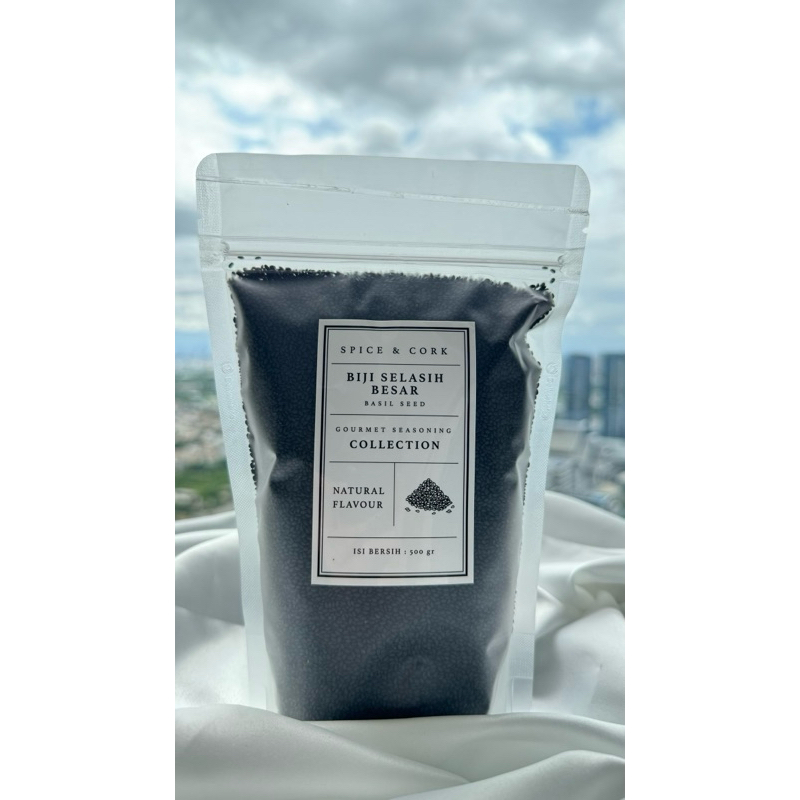 

500gr Biji Selasih Besar / Basil Seed Premium Quality