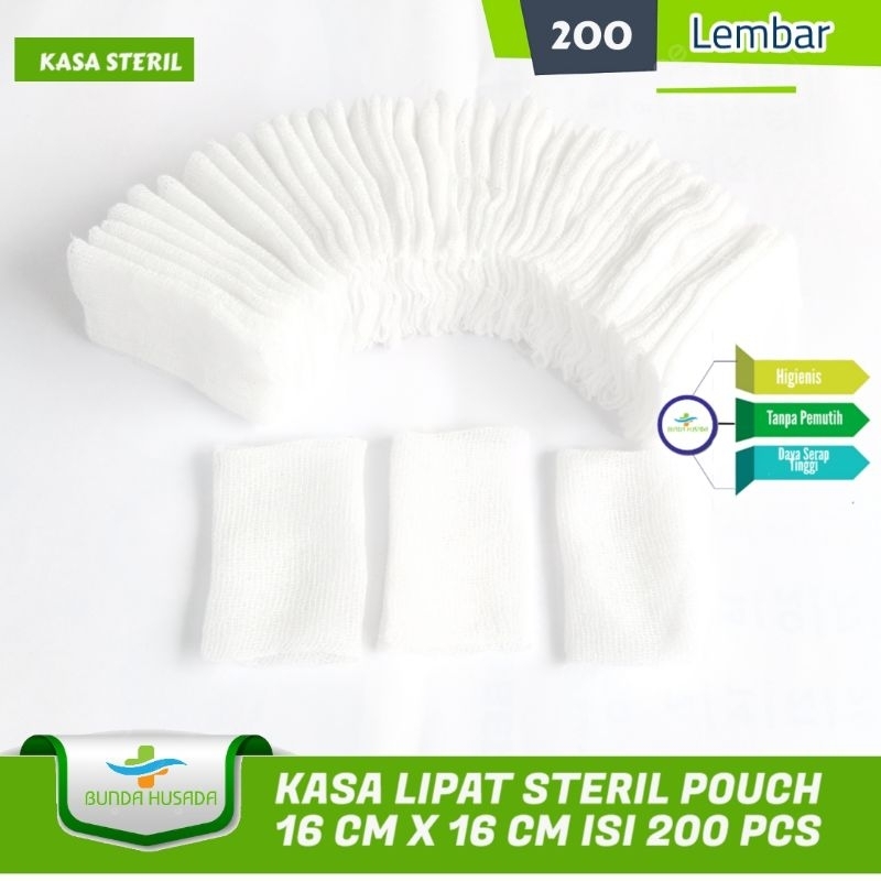 ISA Paket Murah 2 Pack Kasa Steril Medis Kain Perban Pembalut Luka Kecil Pasca Operasi Pembersih