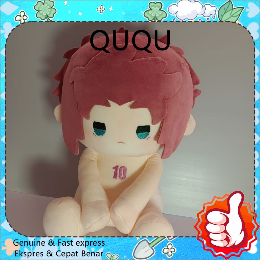QUQU 40cm Plush Doll BLUE LOCK Sae Itoshi Attribute Cotton Doll baju boneka 40cm Dress up