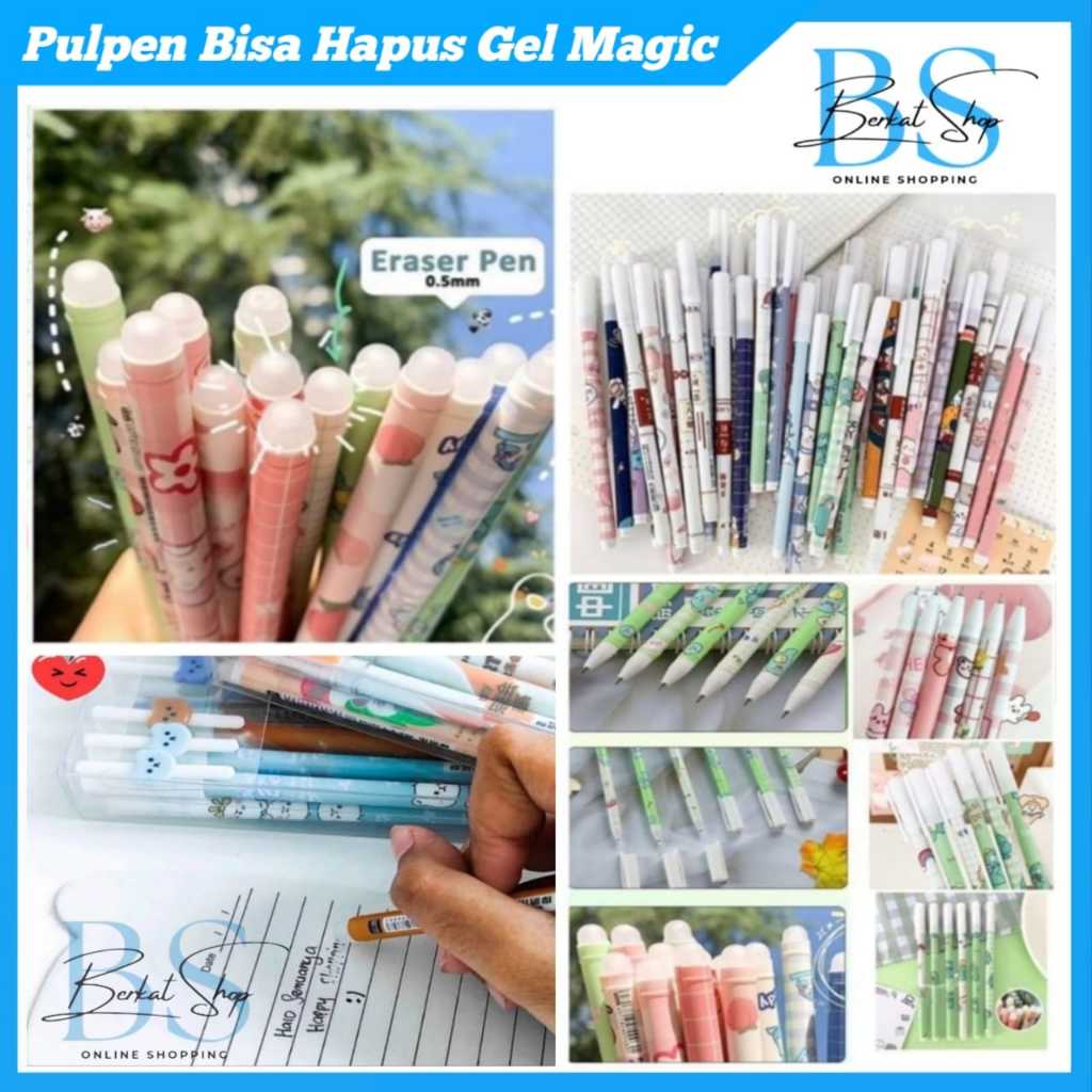 

Pulpen Bisa Hapus Gel Magic / Pulpen Karakter Eraseable Bisa Di Hapus Pulpen Karakter