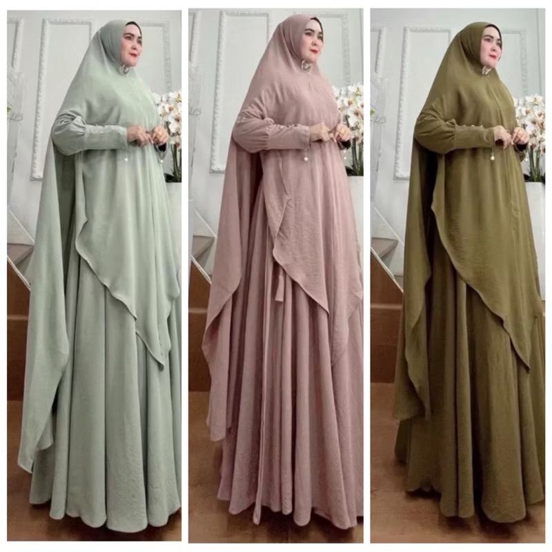 GAMIS DIJAH JUBAH POLOS SYARI Raja Gallery Muslimah