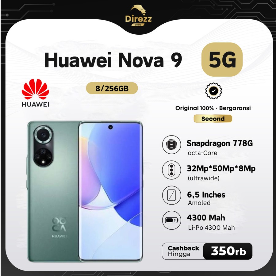 Huawei Nova 9 8/256Gb Second Resmi