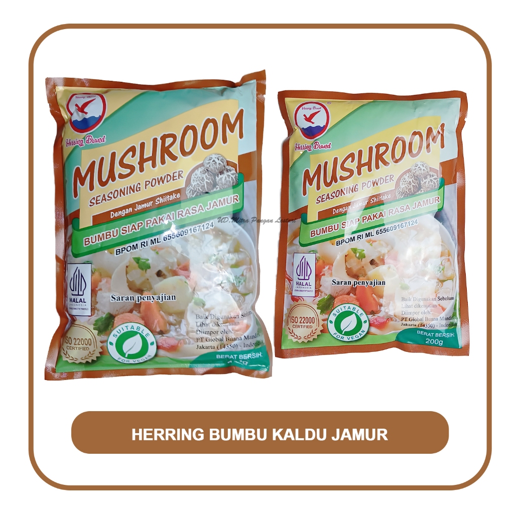 

Kaldu Jamur Shitake Herring Brand Bumbu Masak Penyedap Rasa Jamur Mushroom Seasoning Micin Shitake
