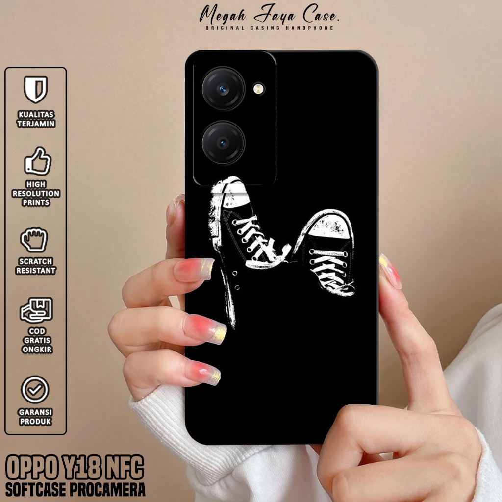 Case VIVO Y18 NFC - Softcase Hp VIVO Y18 NFC Motif BLCK - Casing Hp VIVO Y18 NFC - Silikon VIVO Y18 