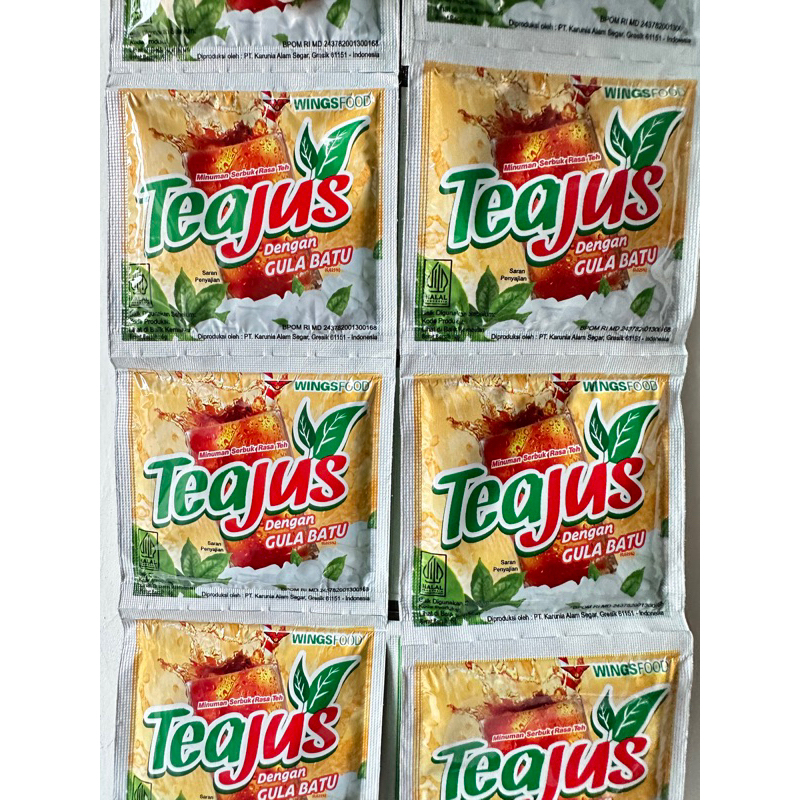 

Tea Jus Gula Batu renteng isi 10sachet ( 10 x 6gr )