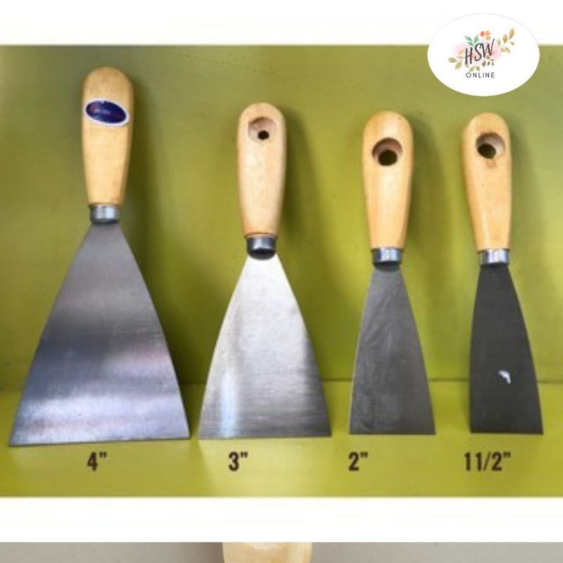 Kape Gagang Kayu Skrap Besi Sekrap Stainless Kerokan Tembok Roskam Dempul Tembok