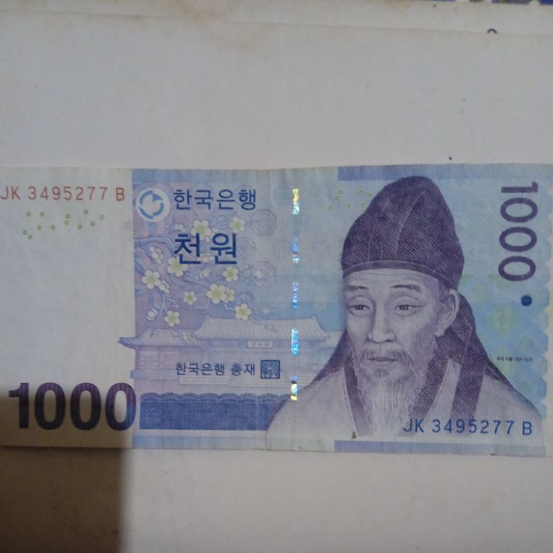 UANG 1000 WON KOREA UTARA