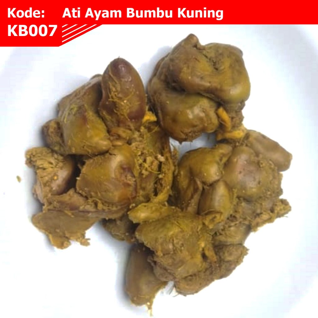 

Ati Ayam Bumbu Kuning KB007 | Ati Ayam Siap Goreng Bakar | Kedai Berkah