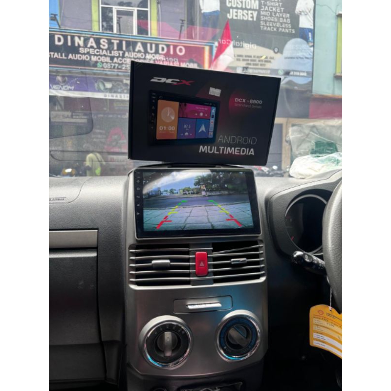 Paket Android Mobil Terios atau Toyota Rush 2012 UP DCX  + Frame + Kamera Ram 2+32 GB Good Version u