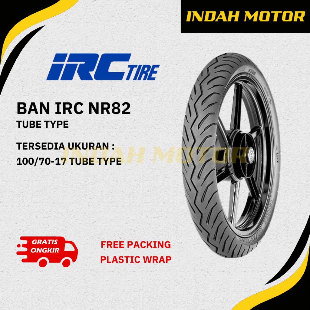 Ban Luar IRC NR82 | Ring 17 | Tubetype | 100/70-17 | Ban Motor