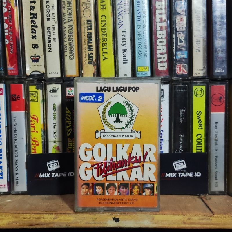 Kaset Pita - Golkar - Lagu Lagu Pop - Golkar Pilihanku - Radio Tape - Kaset - Radio - Pemutar Kaset 
