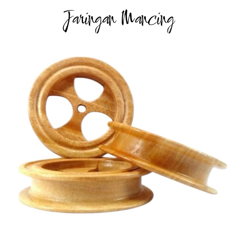 KLOTOK SENAR PANCING / PENGGULUNG SENAR PANCING / ROL PANCING KOLAM  / BAHAN KAYU
