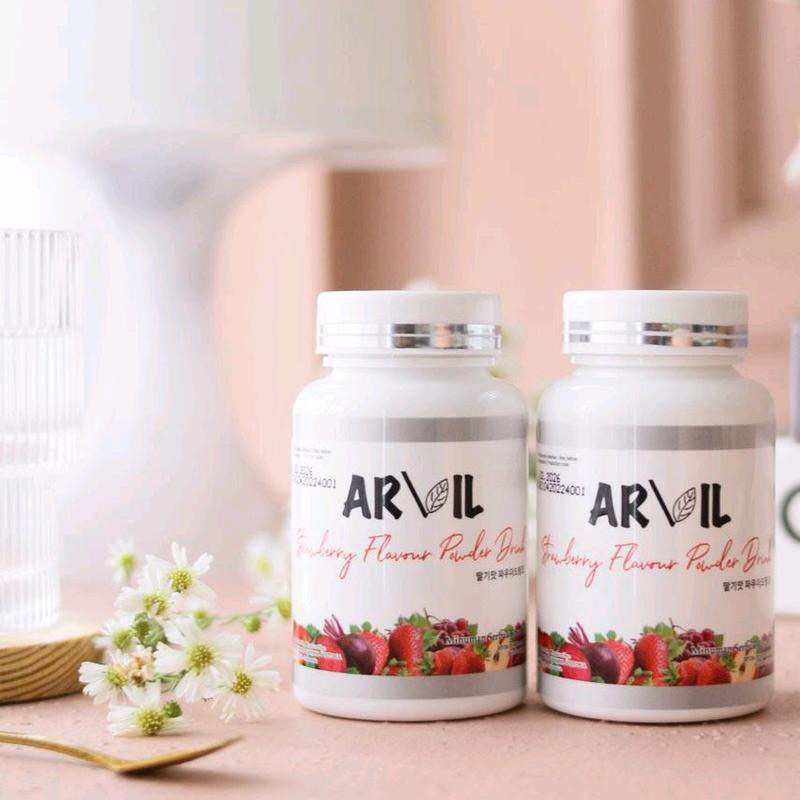Arvil Glutha Drink Infus Whitening Powder Minuman Pencerah Kulit Ampuh Alami Original Bpom