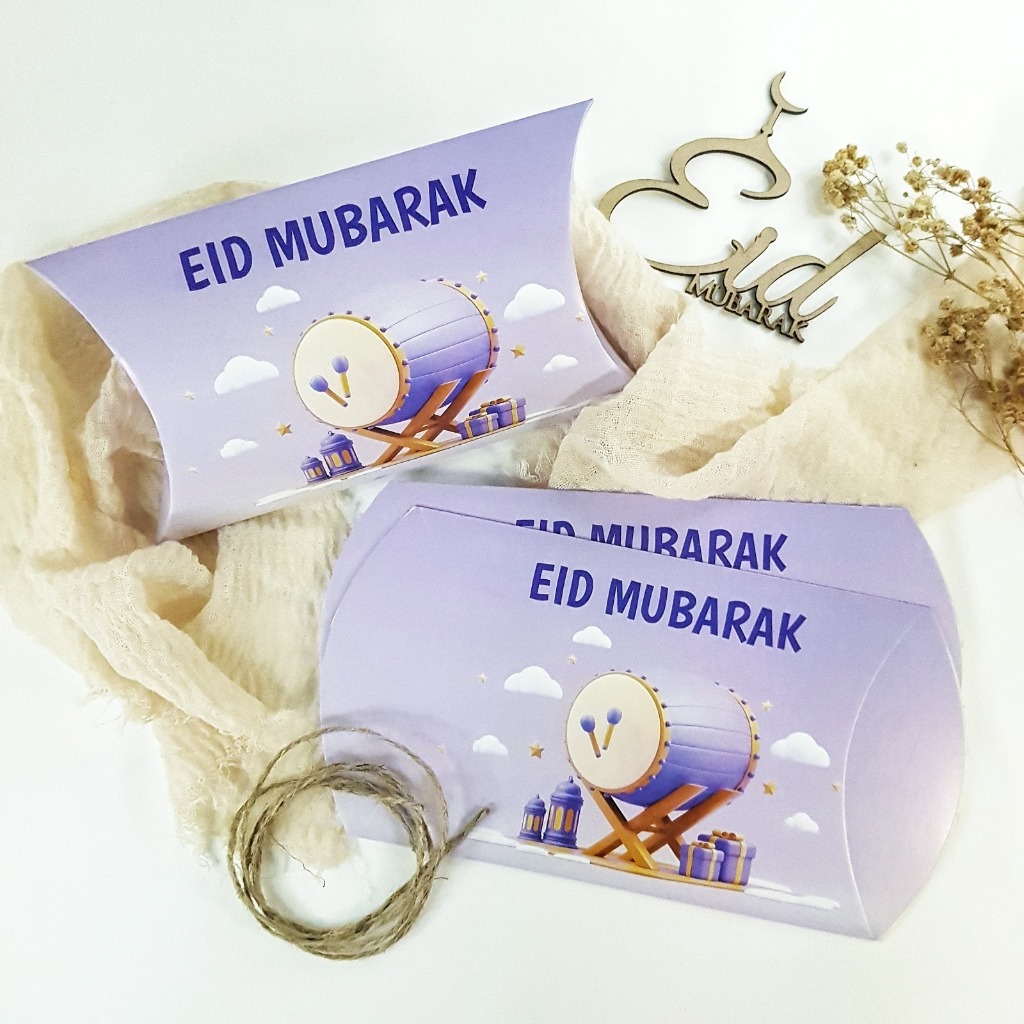 

PILLOW BOX IDUL FITRI /HANGTAG/ HANG TAG / PILLOW BOX RAMADHAN / PILLOW BOX HAMPERS / PILLOW BOX