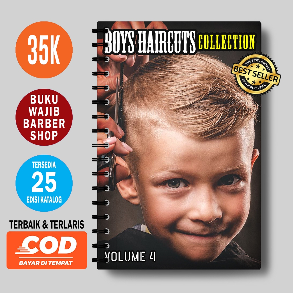 Buku Barbershop Model Rambut Anak Volume 4