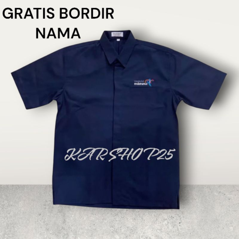 KEMEJA WONDERFUL INDONESIA LENGAN PENDEK TERBARU ATASAN BAJU WONDERFUL INDONESIA