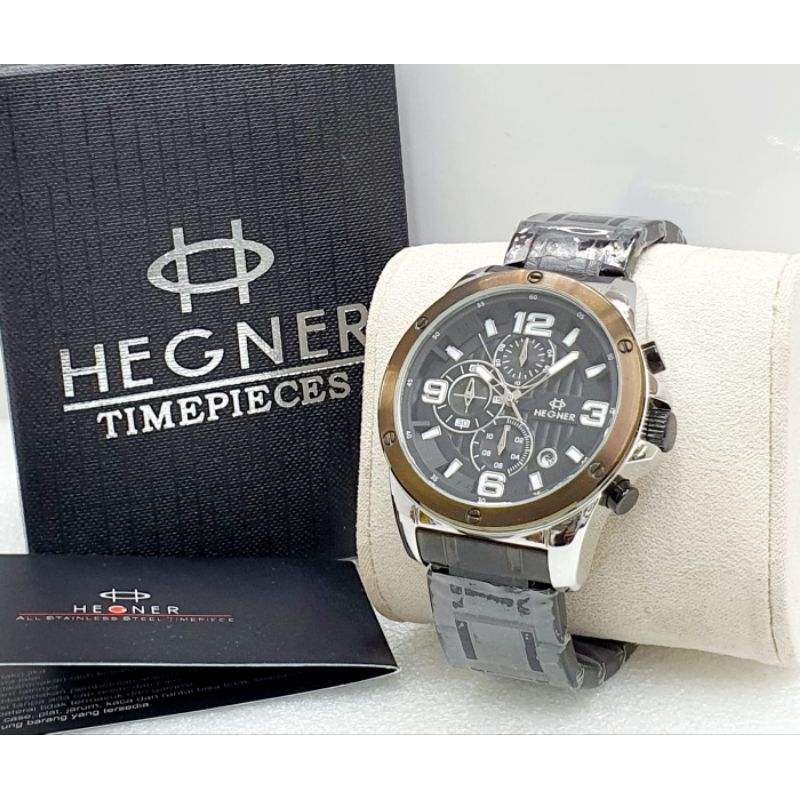 HEGNER Original 6603 Jam Tangan Pria Analog Water Resist