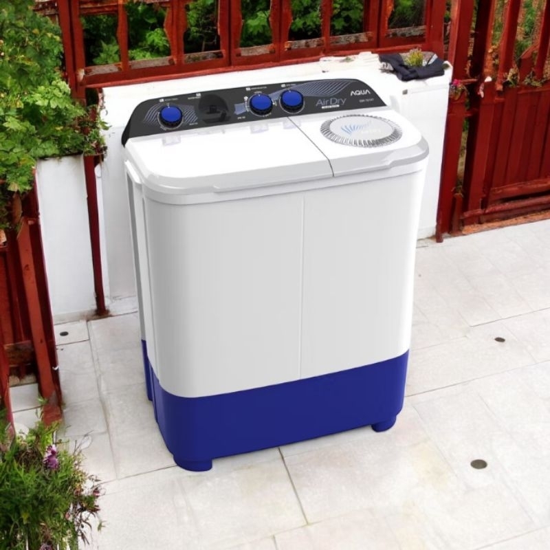 Mesin Cuci Aqua QW 851XT / QW851XT Mesin Cuci 2 Tabung 8Kg