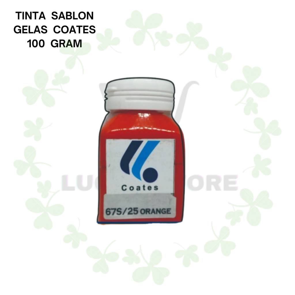 

Tinta Sablon Coates Warna Orange 100gr Khusus Media Gelas Kaca Keramik PCB Metals Acetal Metal OC ABS Poly Propylene PP Ethylene PE SPS Oranye Oren Orens Prakraya Kerajinan Art Seni Kesenian Murah Malang Jatim