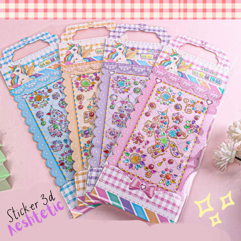 

-ss- STIKER DIAMOND AESTHETIC 3D GEM STONE / STICKER LUCU / STIKER KECANTIKAN DAN KERAJINAN / BARANG LUCU