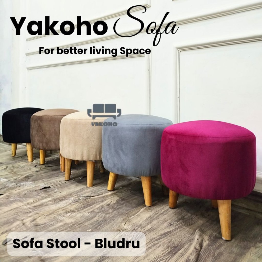 SOFA STOLL / STOOL BULAT / KURSI STOLL FREE ONGKIR