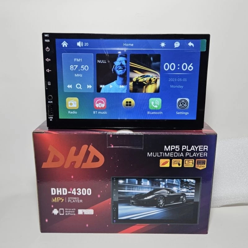Head unit Double din 7 inch DHD 4300 DHD-4300 mp5 usb bluetooth mirrorlink