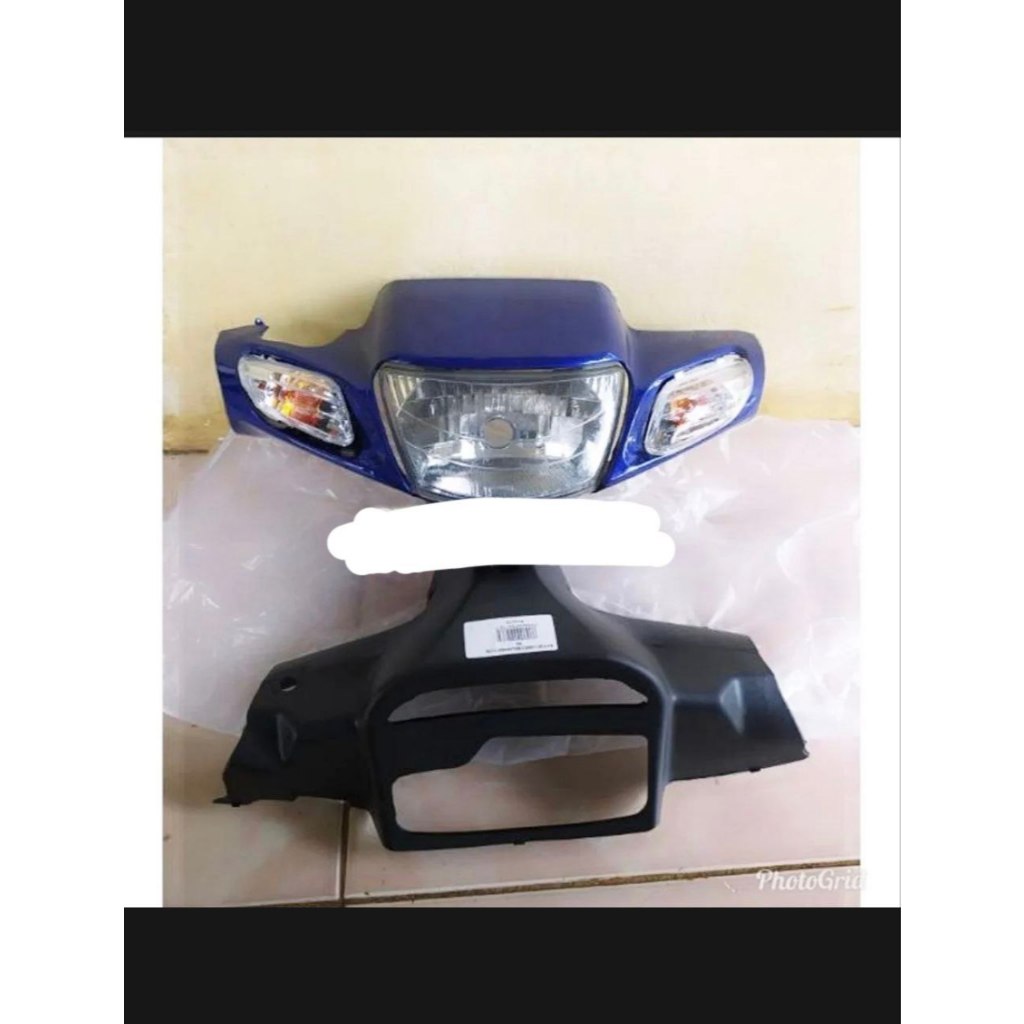 batok lampu depan fizr batok kepala fizr warna biru set batok belakang fizr & lampu + sen kanan kiri
