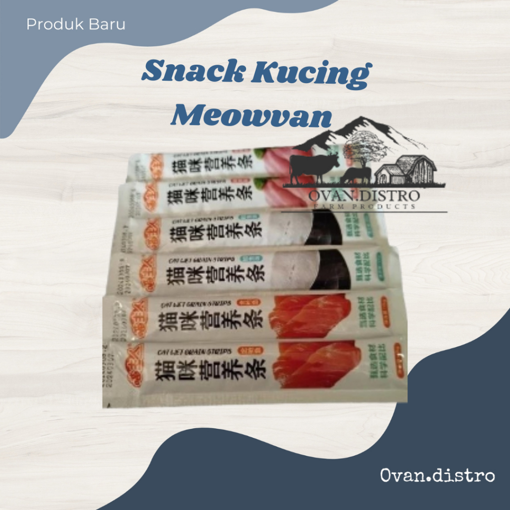 cod GROSIR Meowvan - Snack Kucing Camilan Kucing Snack Penggemuk Kucing Snack Food Cat 15gr berkuali