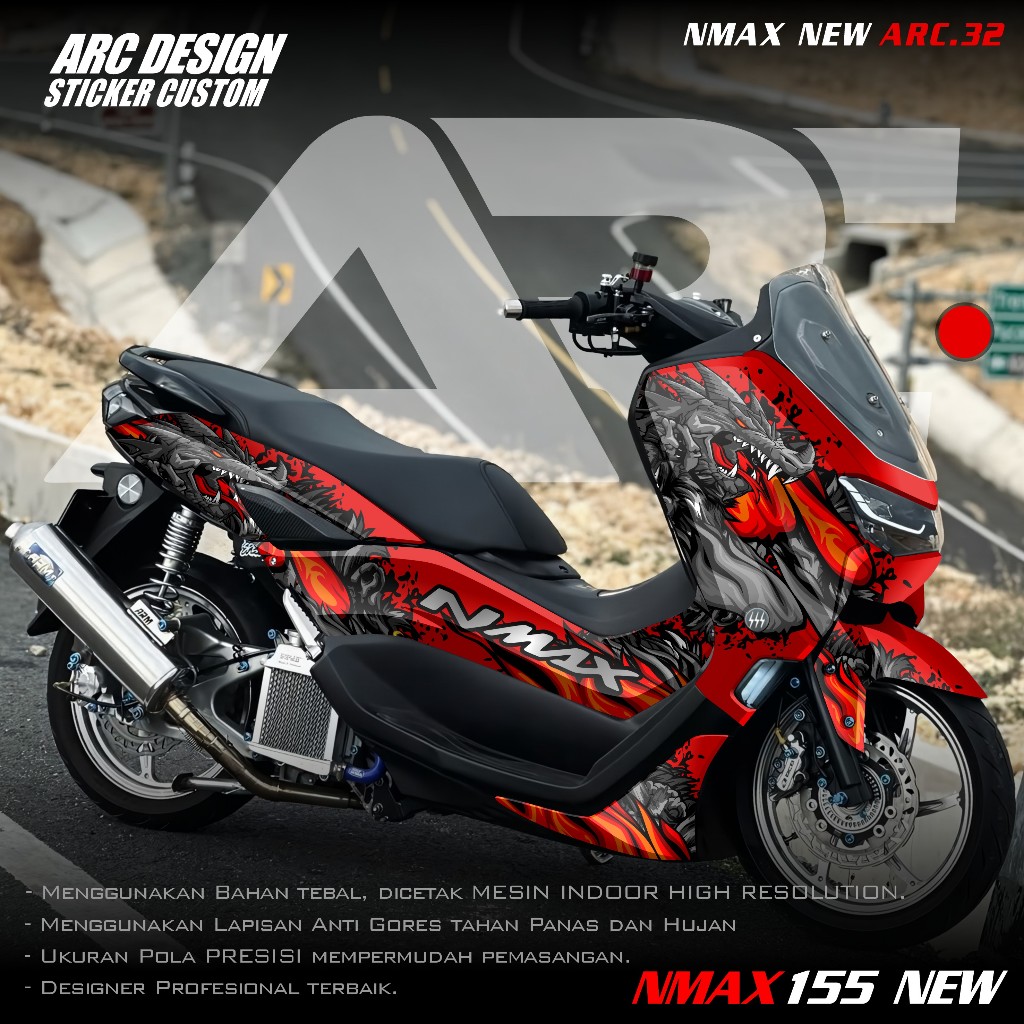 (COD PROMO) TERBARU Decal Sticker Yamaha Nmax 155 Connected 2020 2021 2022 2023 2024 Full Body - Sti