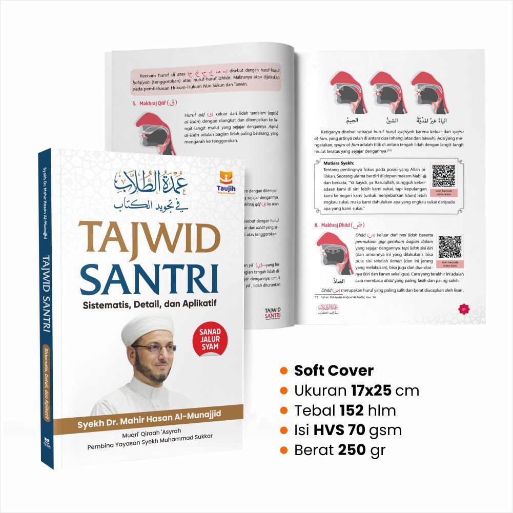 Tajwid Santri Buku Tajwid Praktis Lengkap Mushawwar Penulis Syaikh Mahir Hasan Al-Munajjid