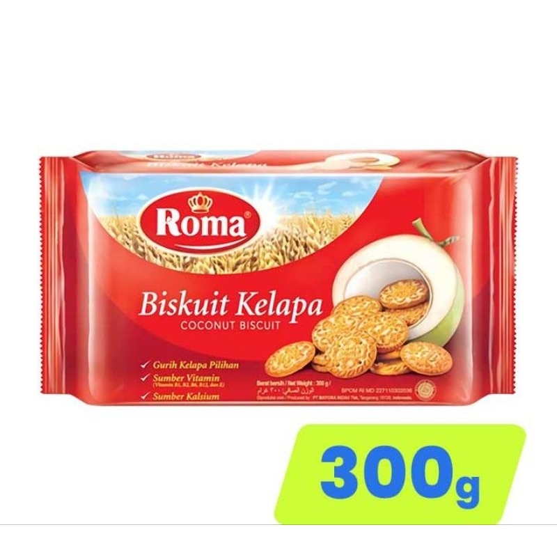 

BISKUIT ROMA KELAPA CEMILAN TEMAN NGOPI 300G