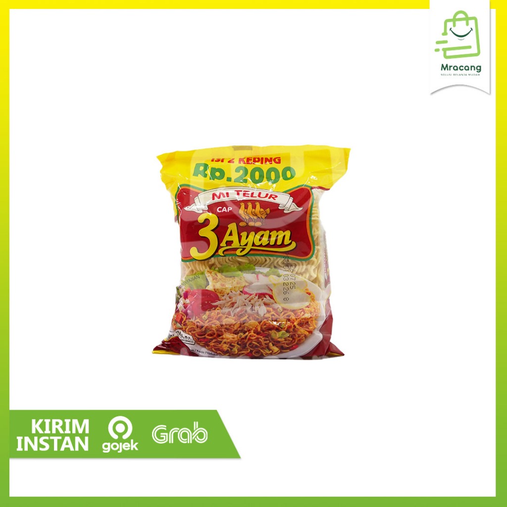 

Mi Telor Cap 3 Ayam Isi 2 Keping 110gr