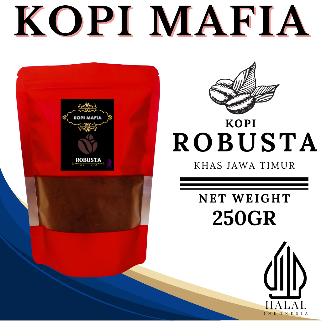 

kopi bubuk robusta kemasan 250 gram special