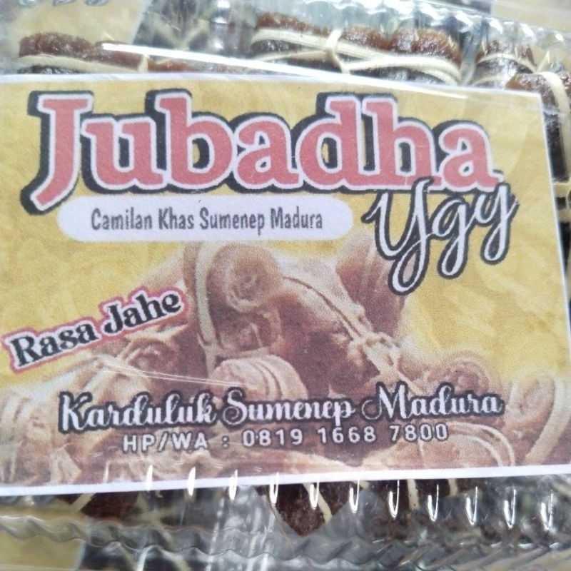 

Jubadha YGY Rasa Jahe kemasan mika isi 20 ikat permika Camilan khas Sumenep Madura