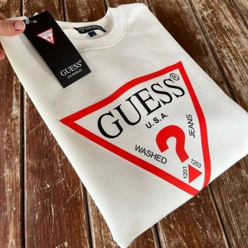Baju Kaos Brended Atasan Cowok Cewek Import Premium Terbaru Tshirt Guess Pria dan Wanita Dewasa  Ori
