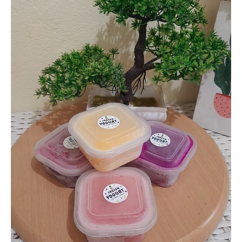 

Frozen Yogurt Buah asli | tanpa tanbahan air| Ice Cream Yogurt
