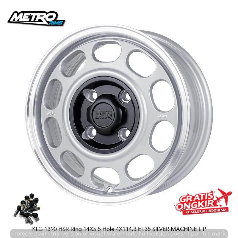 VELG MODEL KALENG 1390 HSR R14X55 H4X114,3 ET35 velg retro mobil wuling binguo  kijang super ring 14
