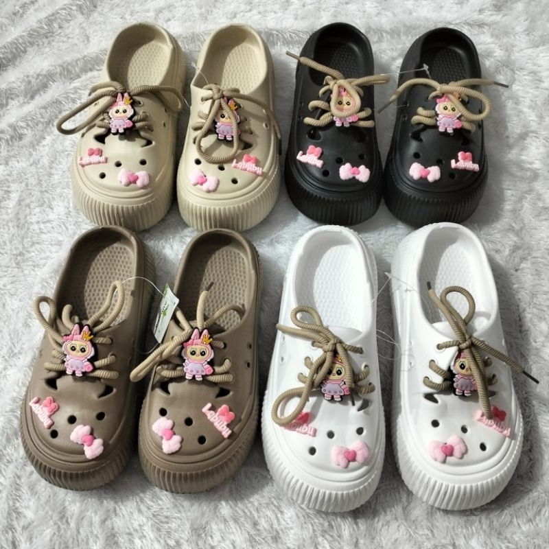 SANDAL TUTUP LABUBU MEREK ALIBABA 2427 L / SANDAL SEPATU KARET