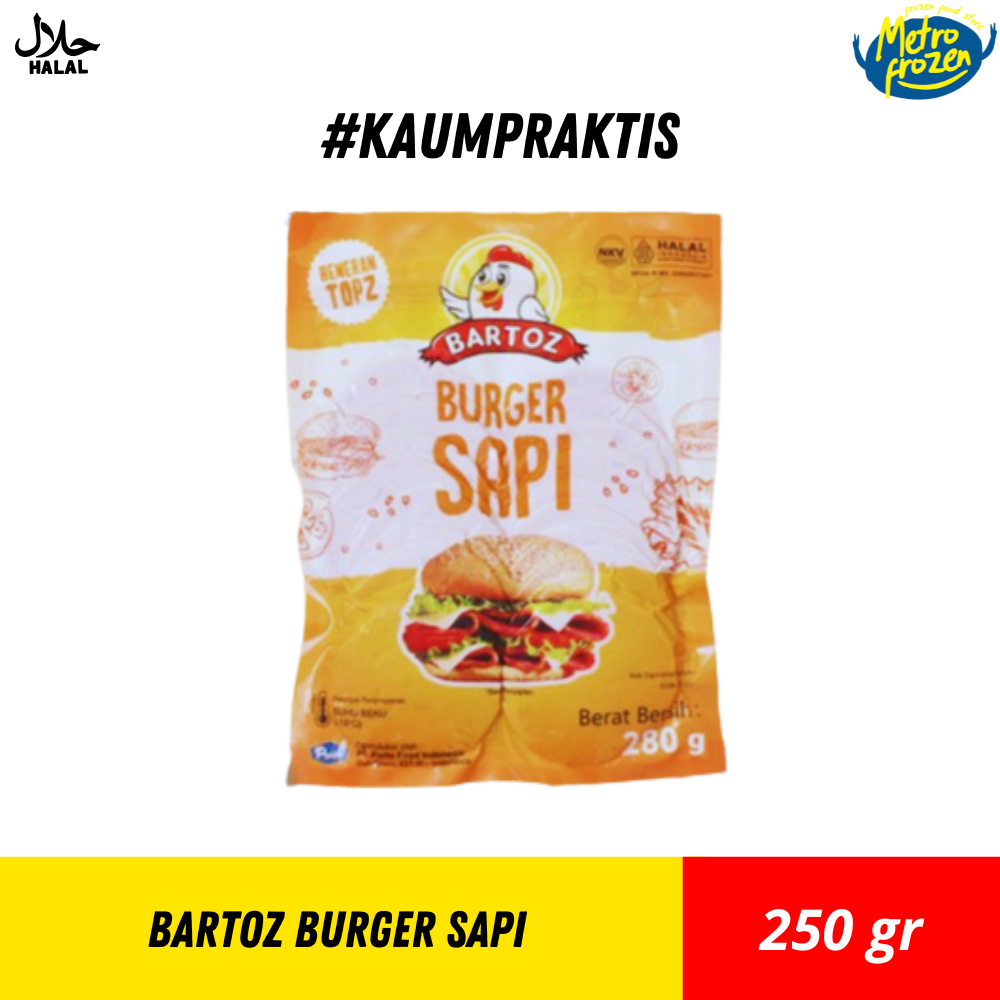 

BERTOZ Burger Sapi 250gr //isian burger sapi //berger sapi instan Banjarmasin