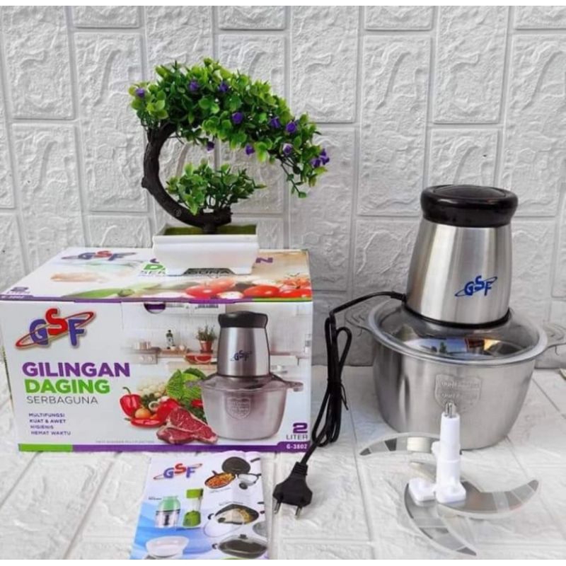 Penggiling Daging GSF G-3802 | Chopper GSF G 3802 - Gilingan Daging Serbaguna 2 L GSF3802
