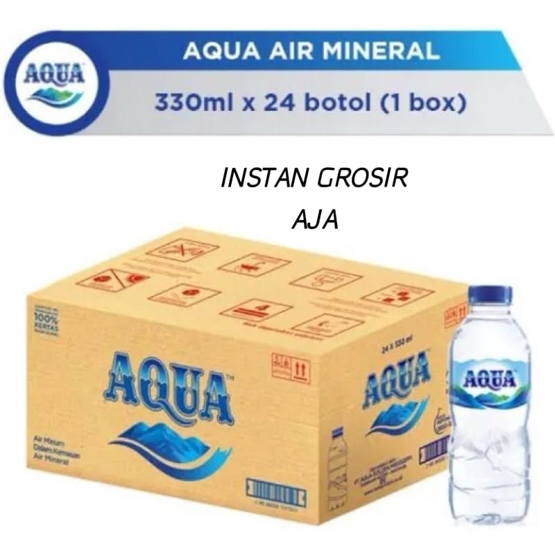 

AQUA AIR MINERAL 330ML 1 KARTON ISI 24 BOTOL