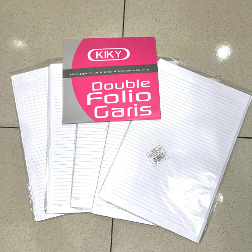 

Kiky Kertas Double Folio Garis PINK 20 Lembar (1 PACK)