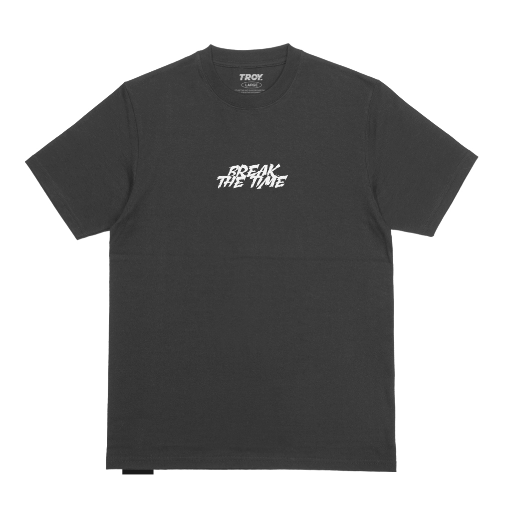 Troy Company T-shirt Dark Grey Break Time - Kaos Lengan Pendek Kaos Abu Gelap MTD 2888